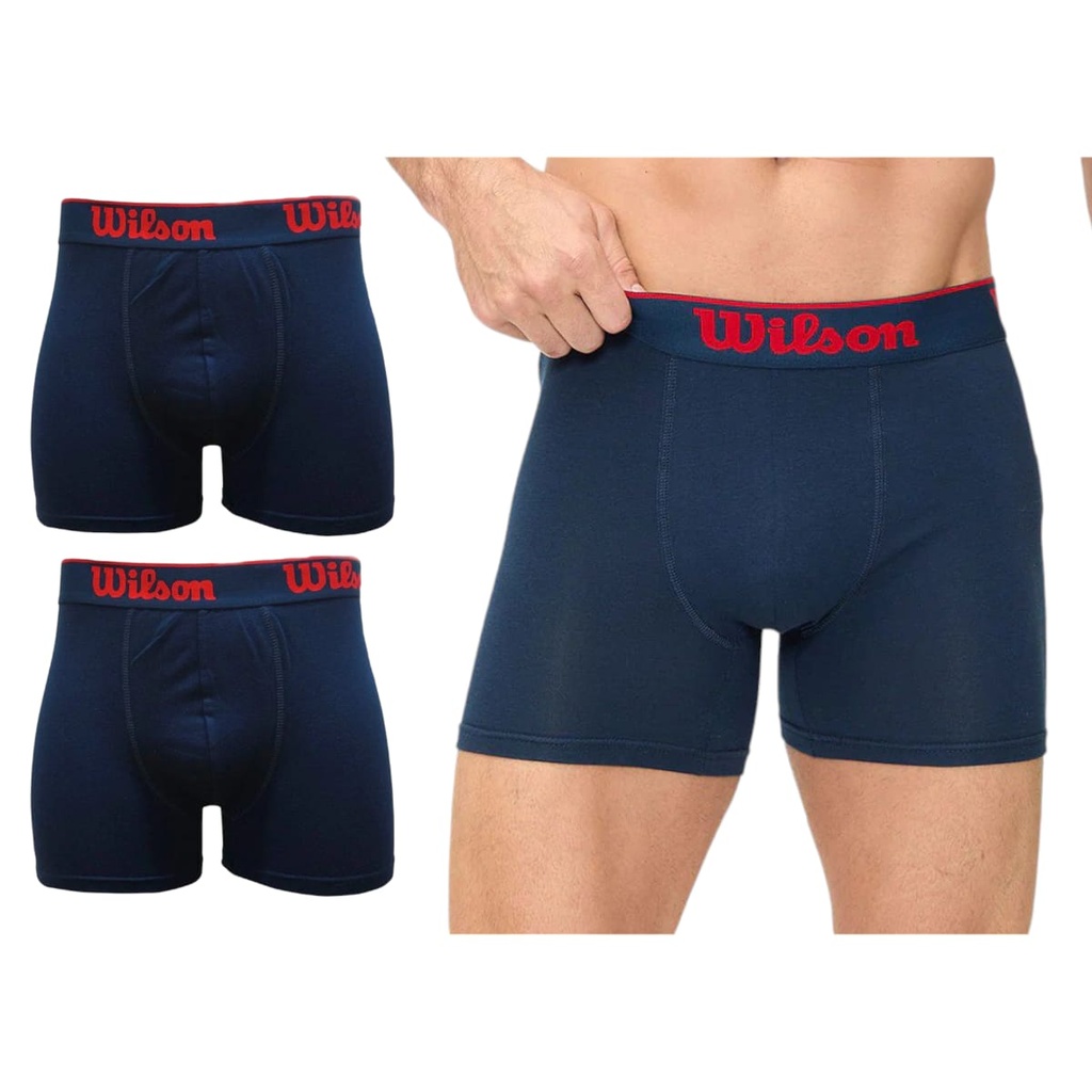 PACK X2 BOXER WILSON ALGODÓN - V. COLORES