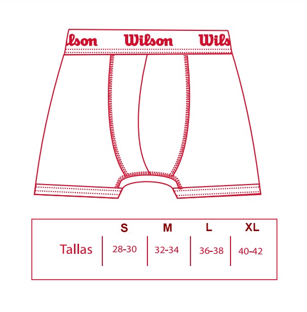 PACK X2 BOXER WILSON MICROFIBRA NEGRO+NEGRO 