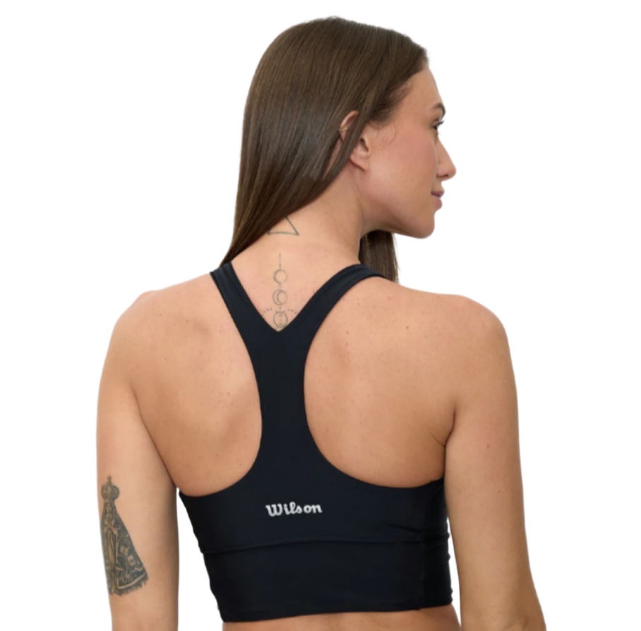 TOP FLEXIBLE DAMA ENTRENAMIENTO WILSON NEGRO