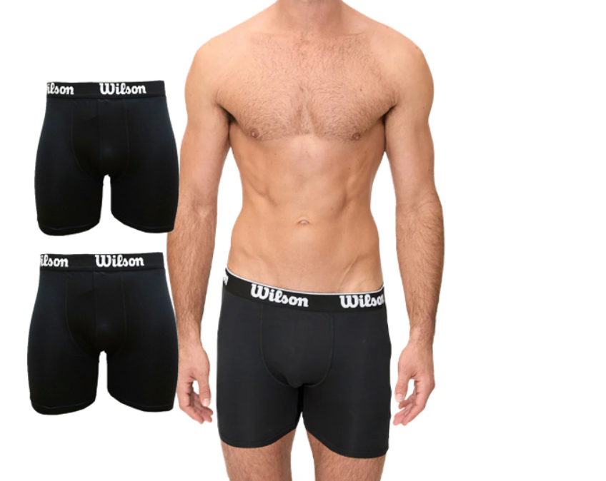 PACK X2 BOXER WILSON MICROFIBRA NEGRO+NEGRO 
