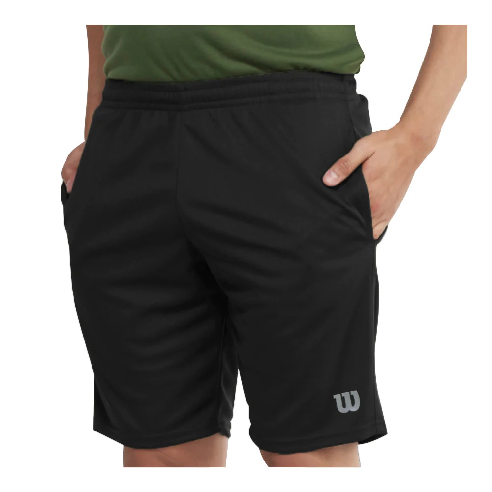 SHORT WILSON DOBLE PIQUÉ NEGRO