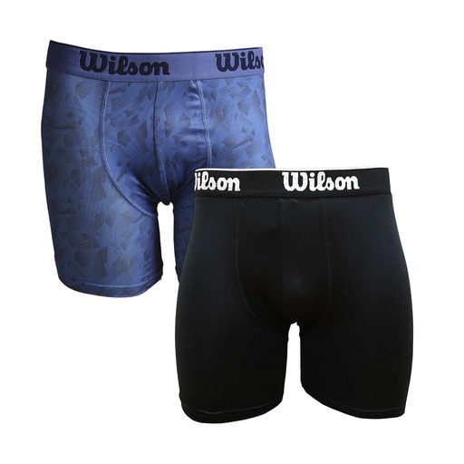 PACK X2 BOXER WILSON MICROFIBRA NEGRO+ESTAMPADO