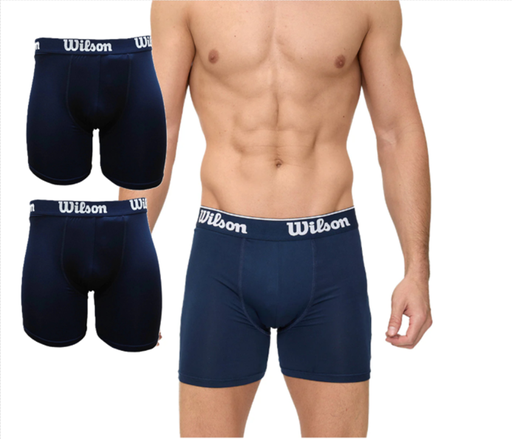 [99463] PACK X2 BOXER WILSON MICROFIBRA AZUL M.+ AZUL M