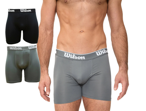 [ 99463] PACK X2 BOXER WILSON MICROFIBRA OXFORD+ NEGRO 