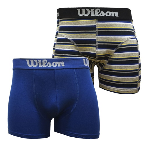 PACK X2 BOXER WILSON ALGODÓN AZUL FRANCIA 
