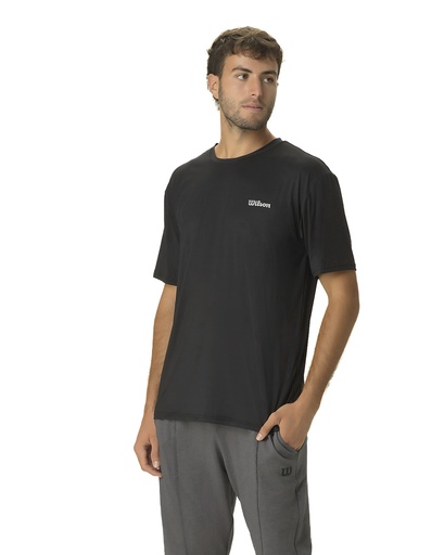 REMERA/CAMISETA ULTRA DRY WILSON HOMBRE - NEGRO 