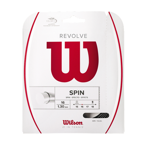[WRZ957000] SET WILSON REVOLVE SPIN 16/1.30 NEGRO
